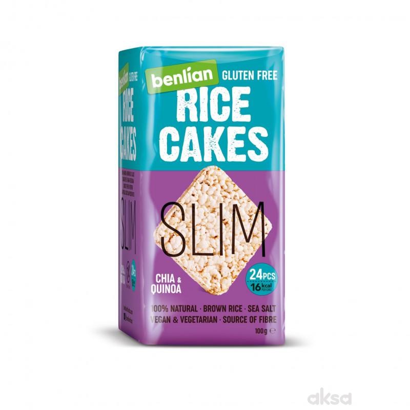 Benlian pirinčane galete slim čia&kinoa 100g