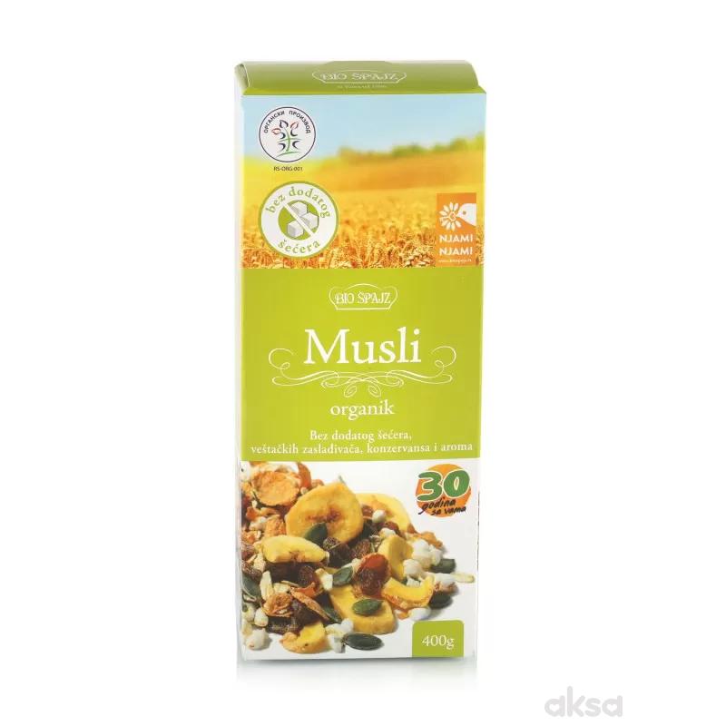 Biošpajz musli organik BIO 400g 