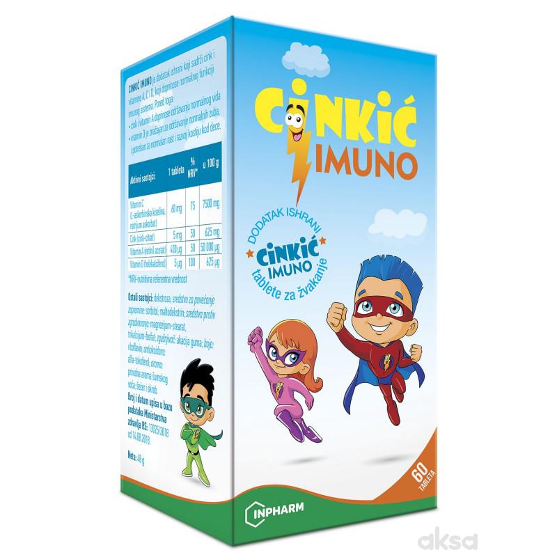 Cinkuć Imuno za zvakanje, 60 tableta