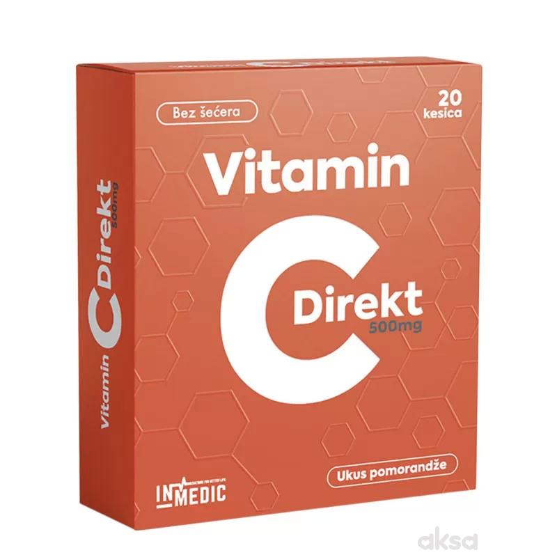 Vitamin C direkt 500mg, 20 kesica