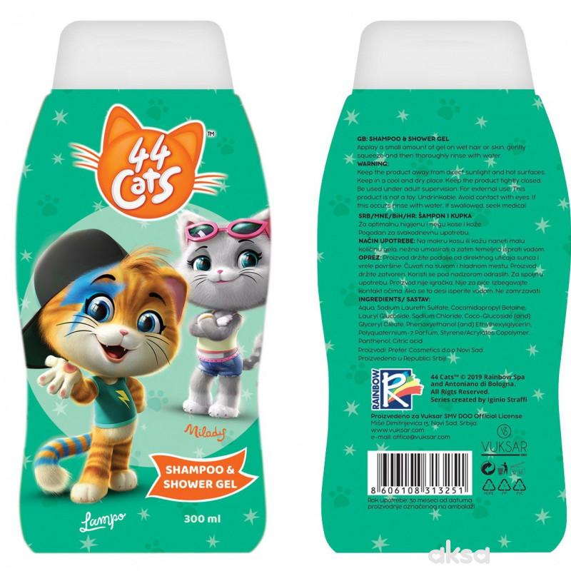 44 Cats šampon i gel za kupanje 300ml 