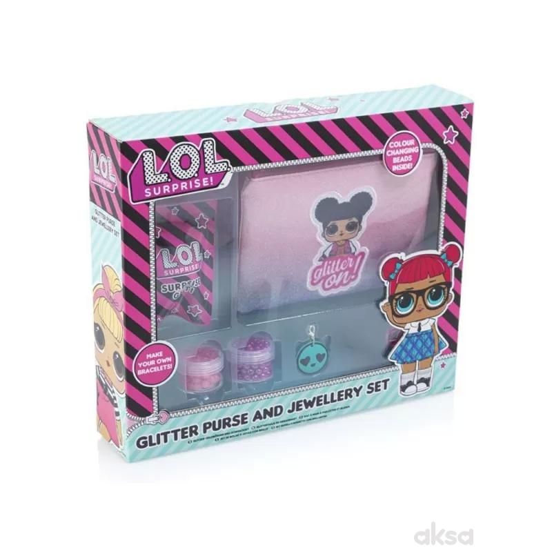 LOL Kreativni set glitter torbica i nakit