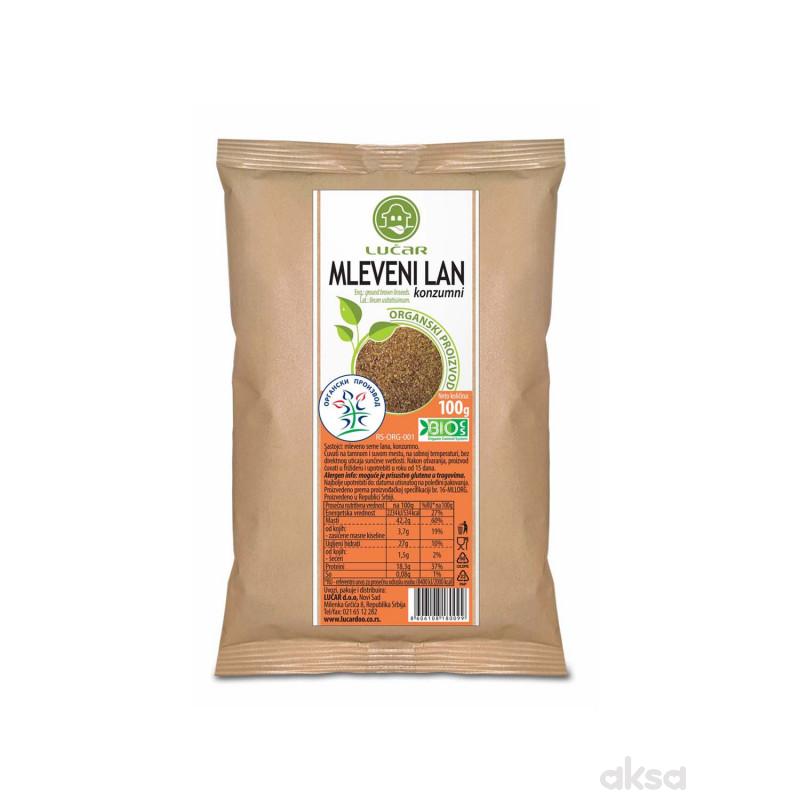 Lučar mleveni lan organik 100g