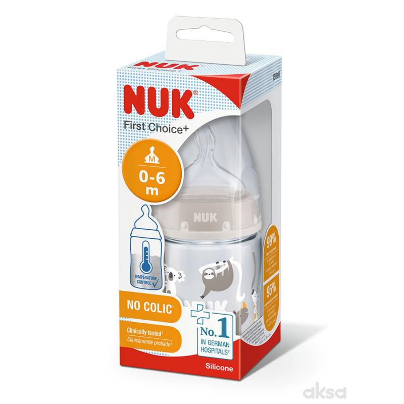 Nuk flašica plastična 150ml 0-6m sa indikatorom 