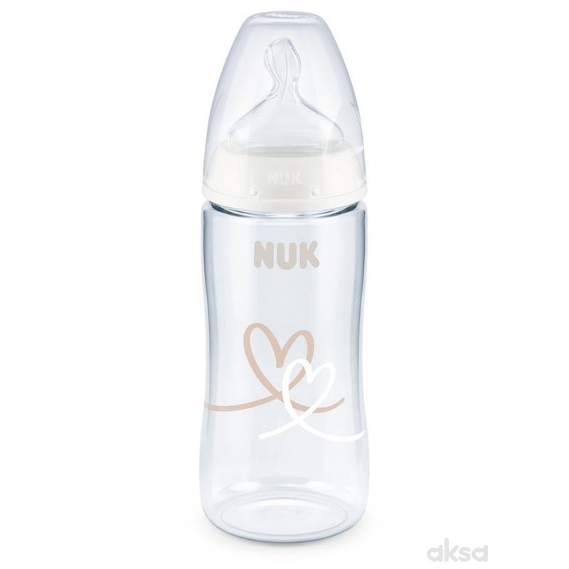 Nuk flašica plastična 300ml 6-18m sa indikatorom 