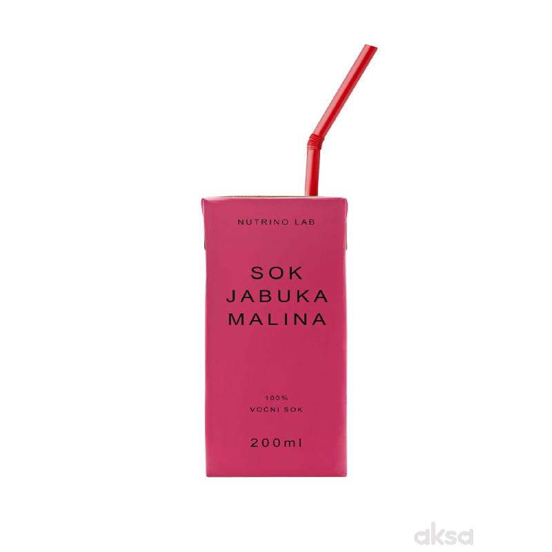 Nutrino Lab sok jabuka,malina 200ml