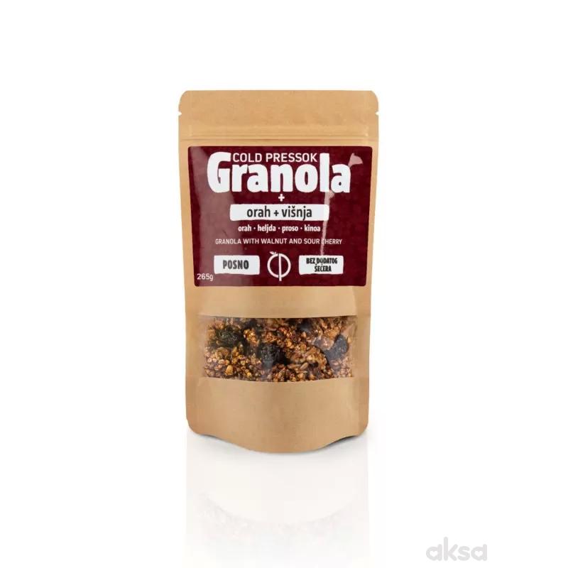 Cold pressok granola orah višnja 260g