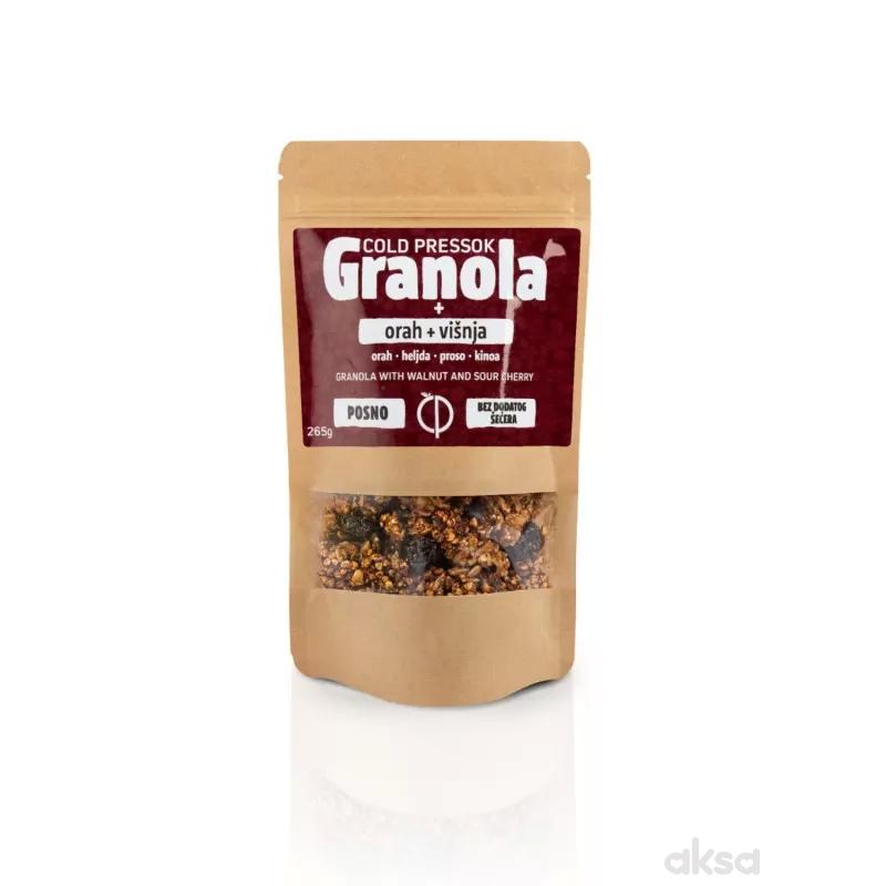 Cold pressok granola orah višnja 260g 