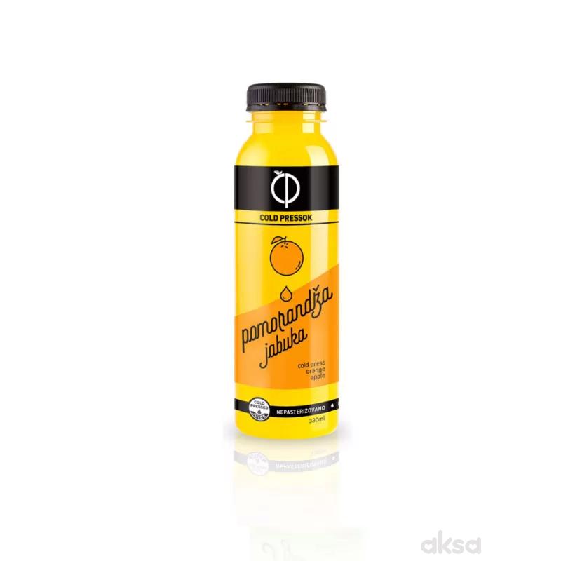 Cold pressok pomorandža jabuka ceđeni sok 250ml
