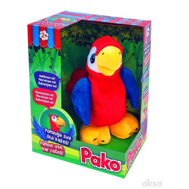Interaktivni pliš - Brbljivi papagaj Pako 