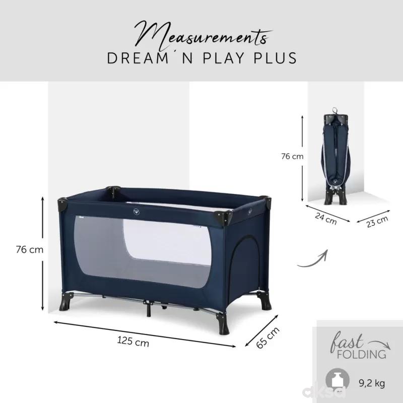 Hauck prenosivi krevetac Dream n play Plus, Navy