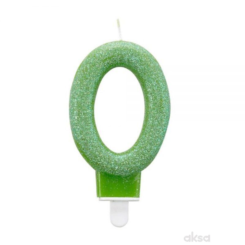 Svećica 0 Glitter 7.6cm 