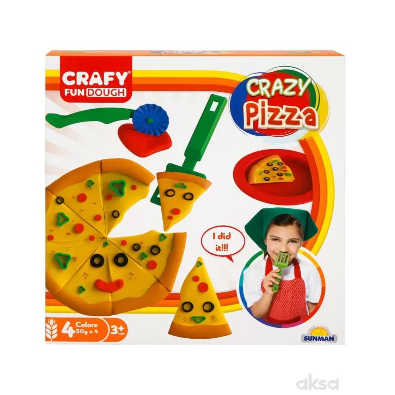 Sunman set CRAZY PIZZA 10 kom (4 boje/6 dodataka)