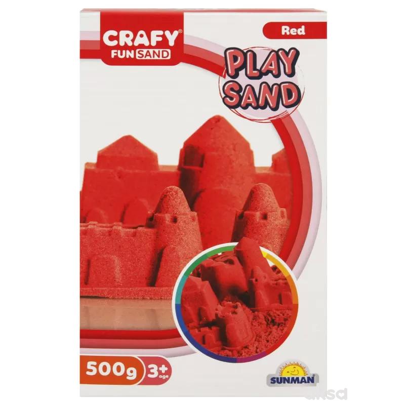 Sunman kinetički pesak 500 gr. crvena boja