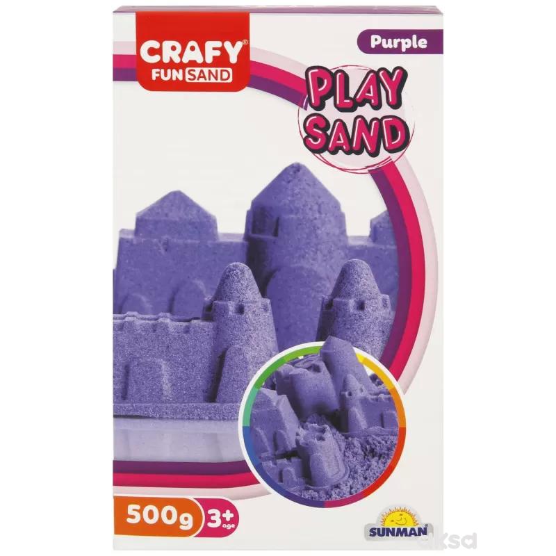 Sunman kinetički pesak 500 gr. ljubičasta boja