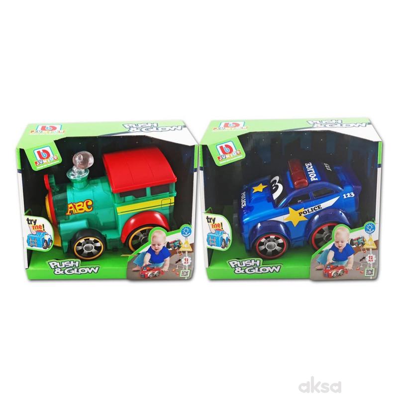 Burago junior push and glow asst