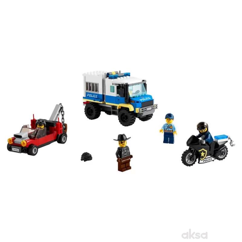 Lego City police prisoner transport