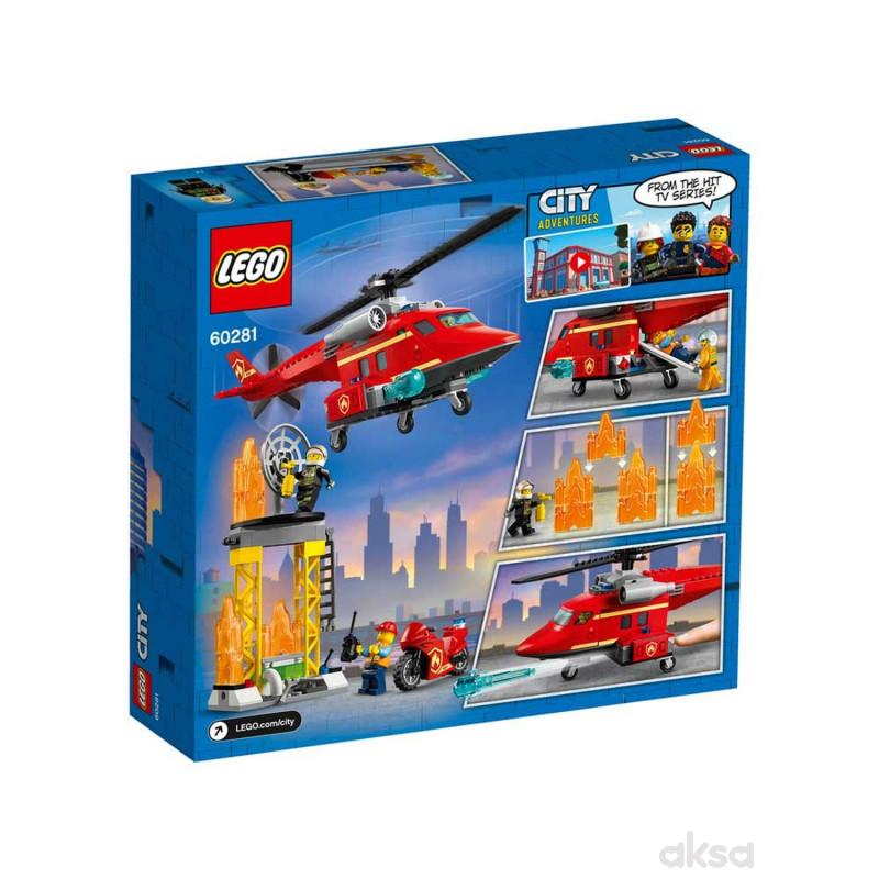 Lego City fire rescue helicopter