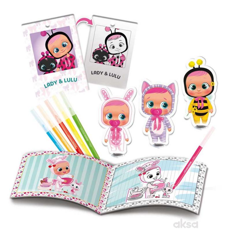 Cry babies bojenje fluo markerima set