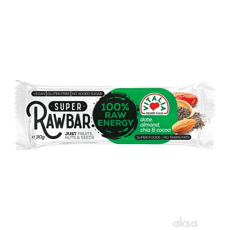 Vitalia Raw bar-urma, čia i kakao 30g 