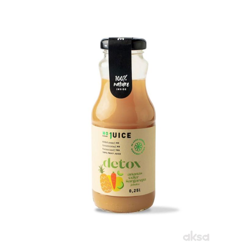 NO1 JUICE Detox mix 0,25l (anan, šarg, celer, jab)