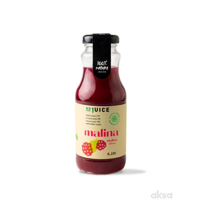 NO1 JUICE Malina 0,25 l (30% mali, 70% jabu)