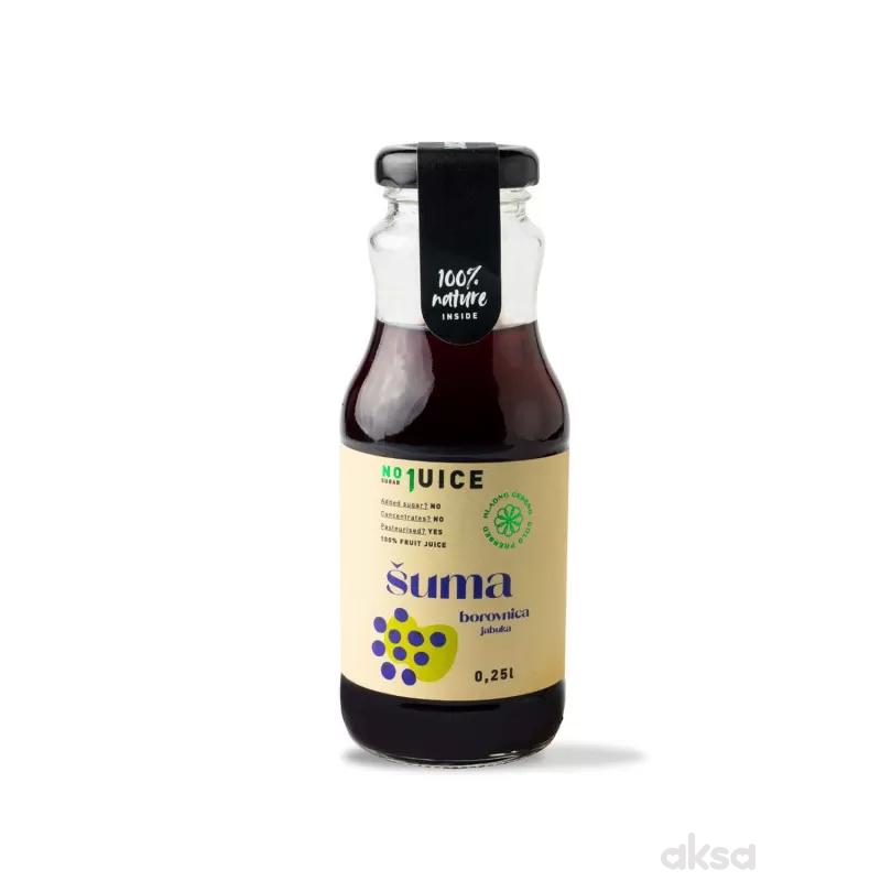 NO1 JUICE Šuma mix 0,25 l (40% boro, 60% jab)