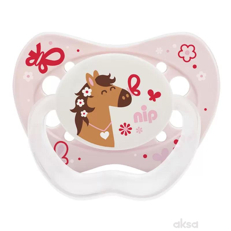 Nip laža Life,silikon 0-6m,2 kom, devojčice