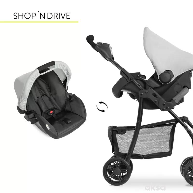 Hauck trio set Shopper, svetlo siva