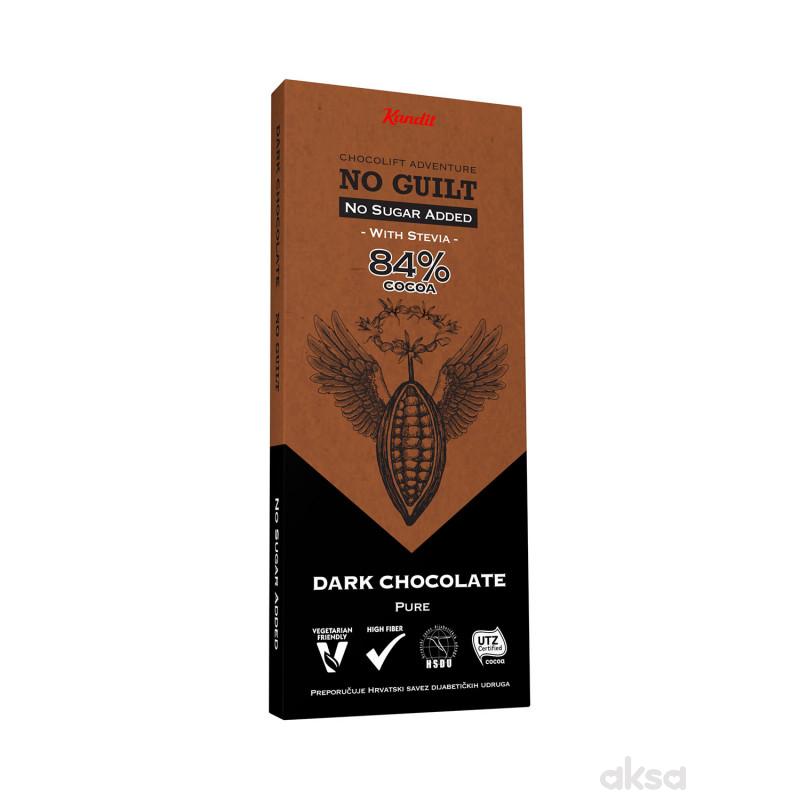 KANDIT No Guilt PURE DARK no sugar added 80g