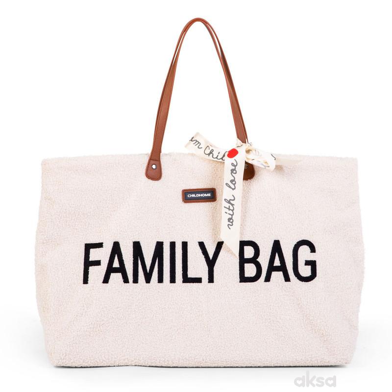 Child home Family Bag, Torba teddy offwhite