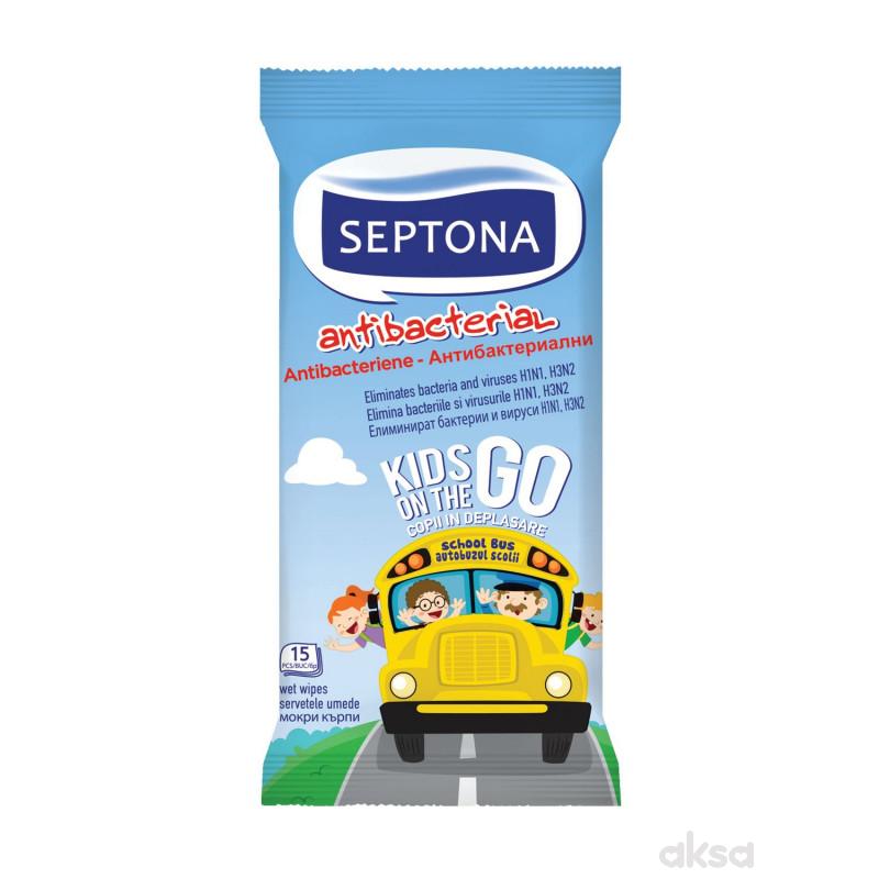 Septona antibak. maramice kids on the go 15 kom 