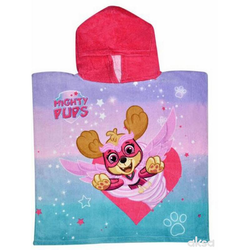 Stamion pončo Paw patrol,50x100CM,devojčice