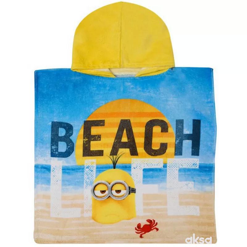 Stamion pončo Minions,50x100CM,dečaci