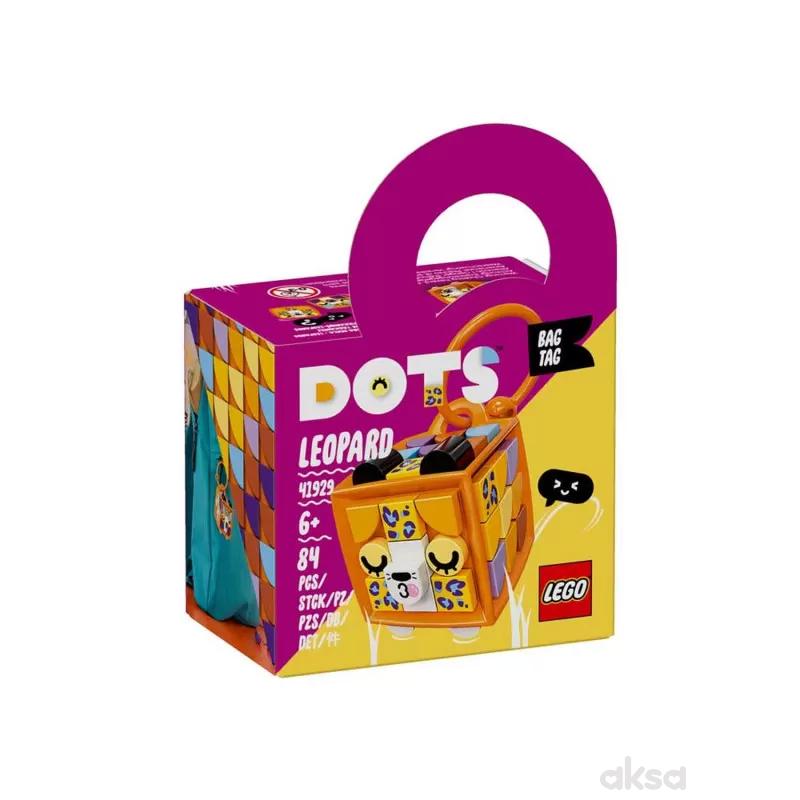 Lego Dots Bag Tag Leopard