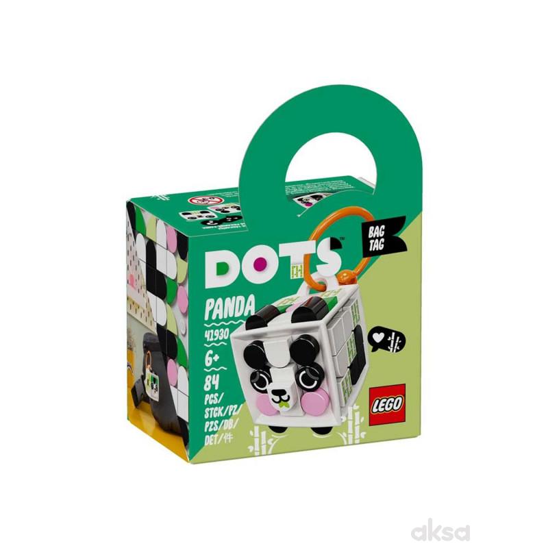 Lego Dots Bag Tag Panda 