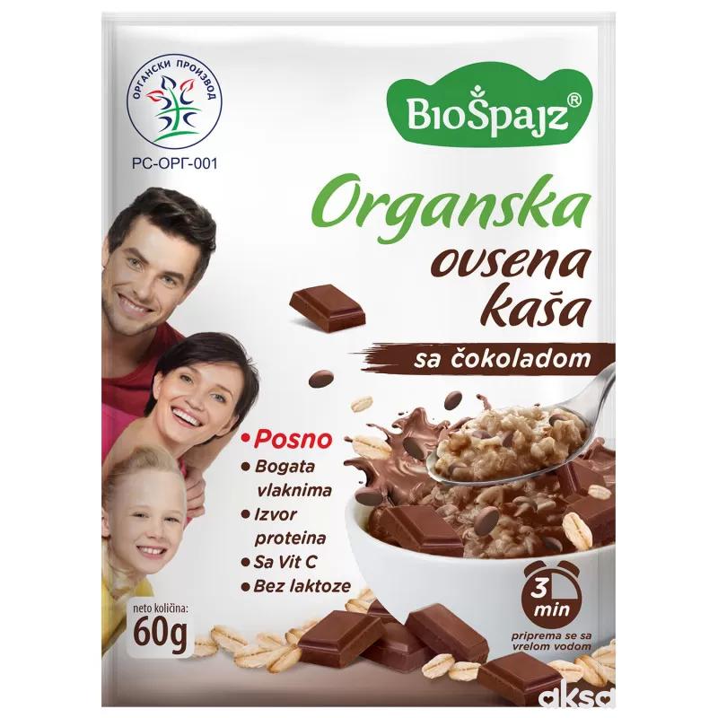 BioŠpajz Ovsena kaša Čokolada 60g BIO 