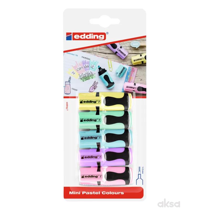 Signiri mini Edding E-7 Pastel u blist.1/5 sort 