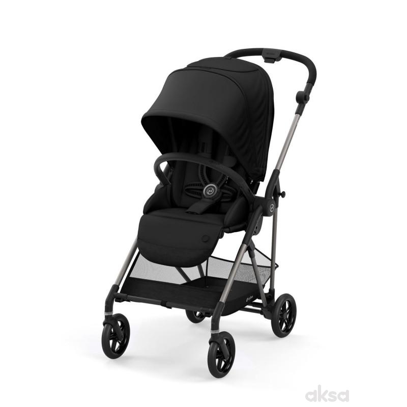 Cybex kolica Melio 2 Deep Black, crna 