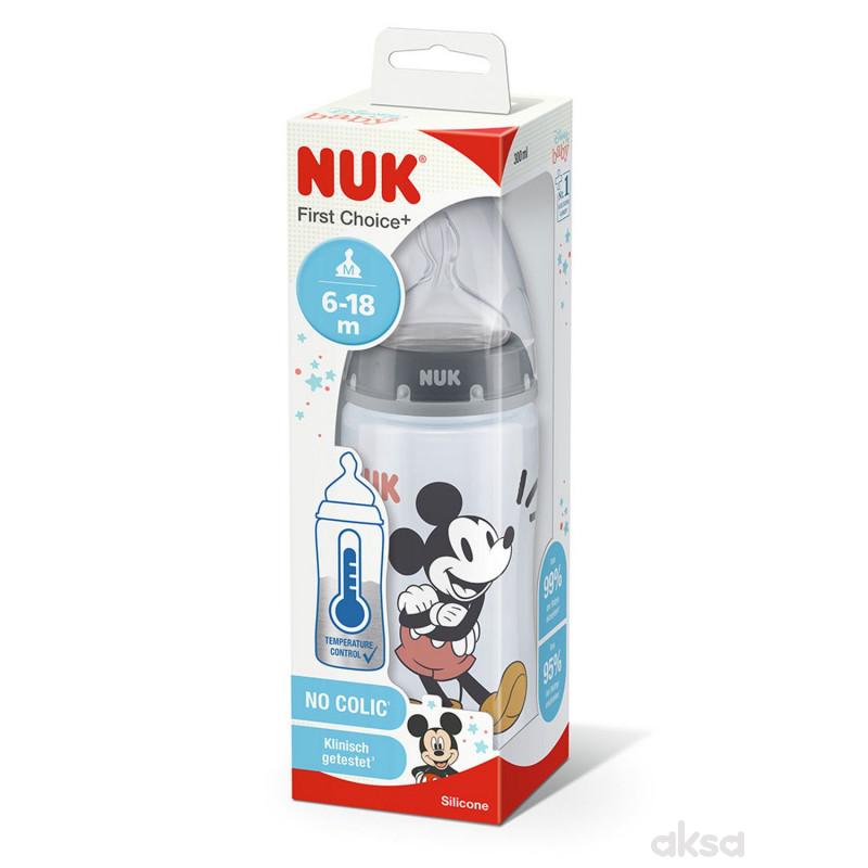 Nuk fc flašica sa tem.indikatorom Mickey 300ml 