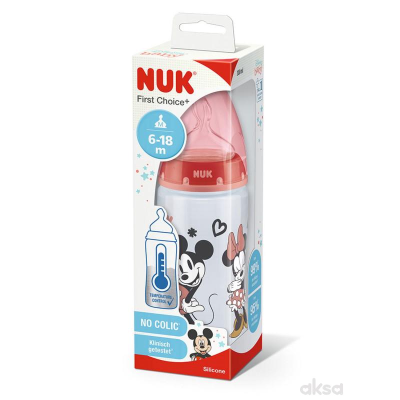 Nuk fc flašica sa tem.indikatorom Mickey 300ml 