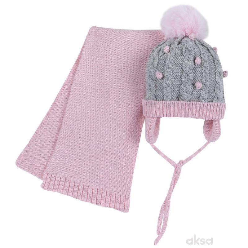 Chicco set 2/1 (kapa, šal), devojčice
