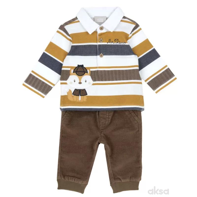 Chicco komplet 2/1 (majica dr, pantalone), dečaci