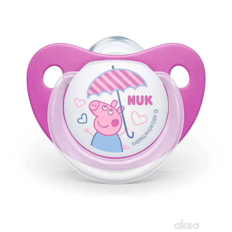 Nuk varalica silikon Peppa Pig u hig.kutiji vel 2
