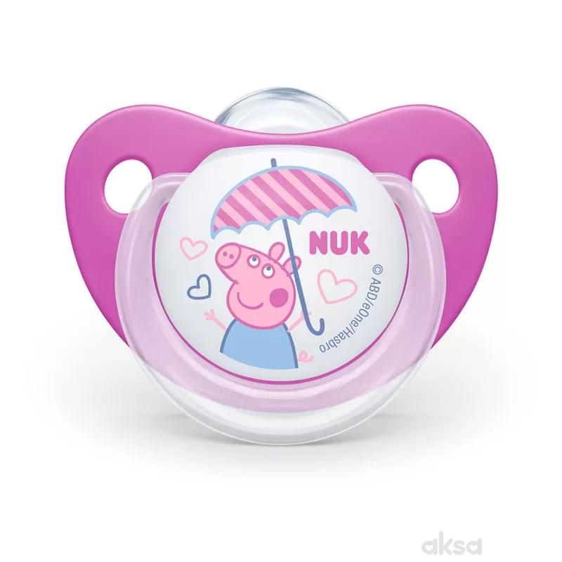 Nuk varalica silikon Peppa Pig u hig.kutiji vel 2 