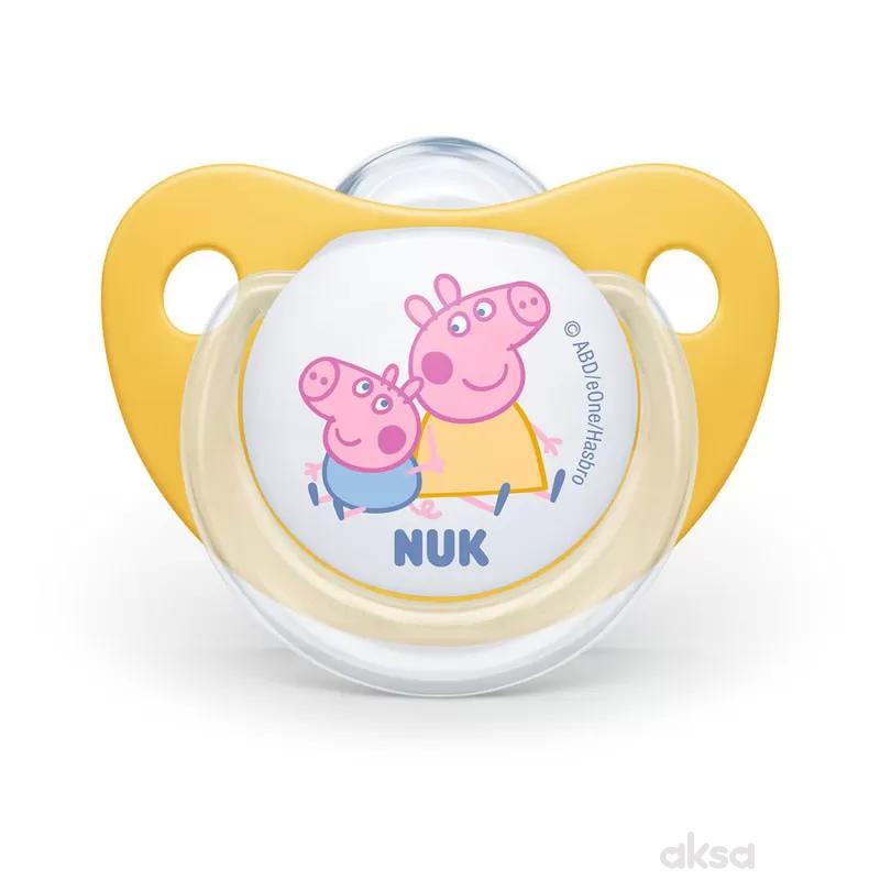 Nuk varalica silikon Peppa Pig u hig.kutiji vel 2