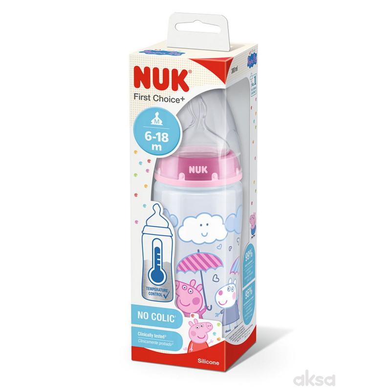 Nuk flašica sa term.indikatorom Peppa Pig 300ml 