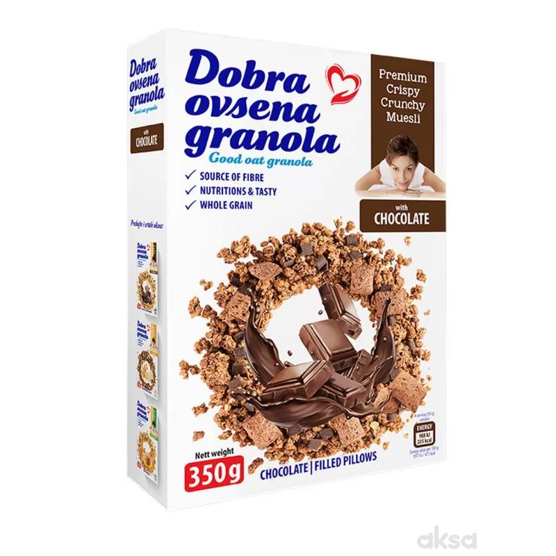 Dobra ovsena granola čokolada, 350g