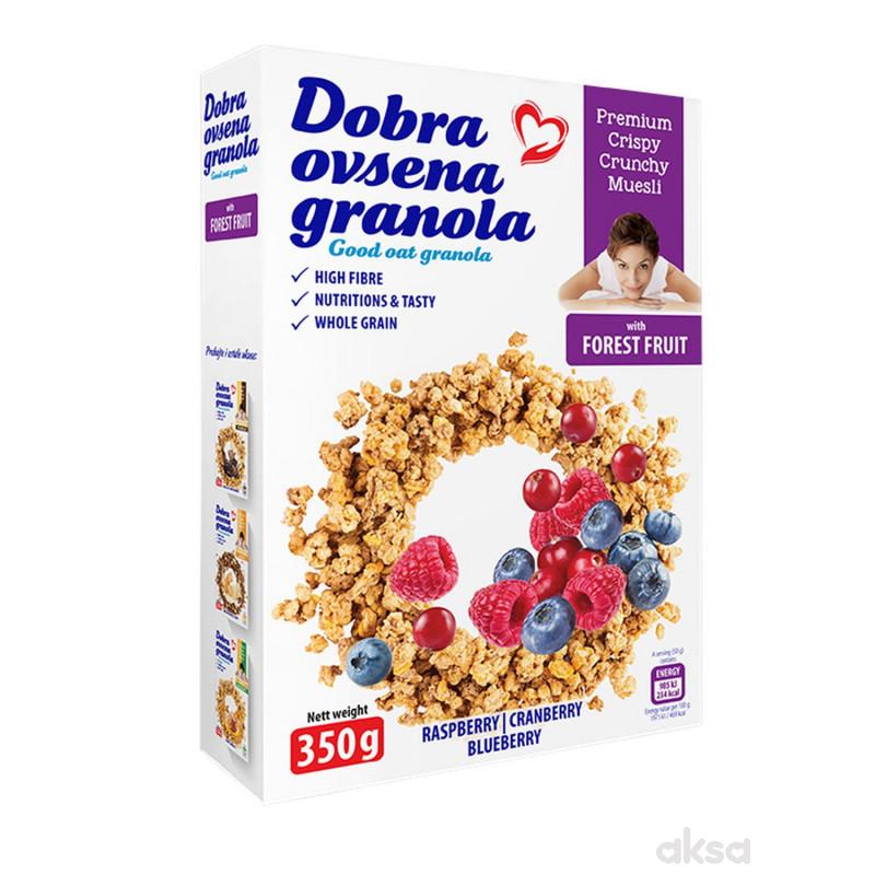 Dobra ovsena granola šumsko voće, 350g