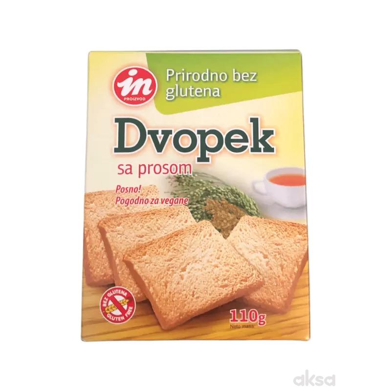 Aleksandrija dvopek proso bez glutena, 110g 